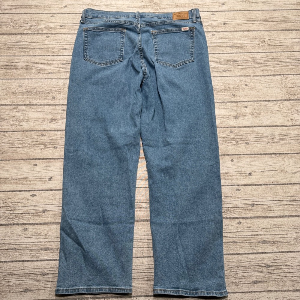 Levi's Jeans Women's 16 Blue Denim Heritage High Rise Straight Leg Relaxed Fit